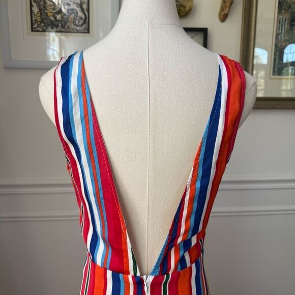 Lulus Elianna Rainbow Stripe Backless Maxi Dress $70 S - Picture 7 of 8